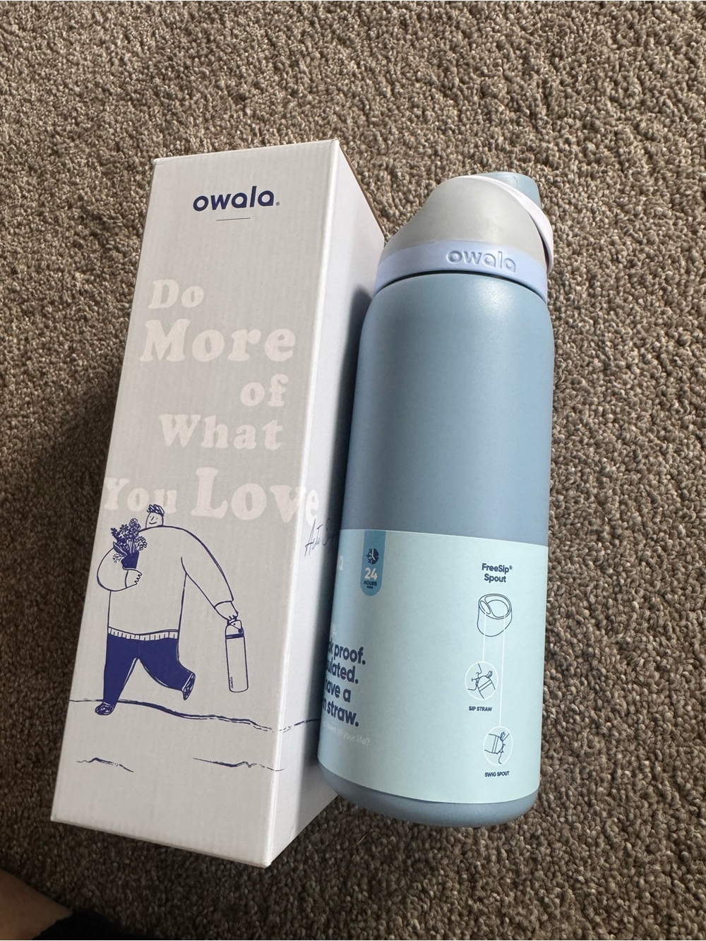 Owala Sky Blue Insulated Water Bottle - 32oz